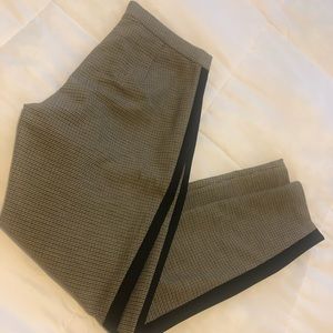 Sleek Banana Republic plaid pants.